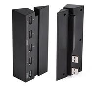 TOPINCN USB HUB 3.0 & 2.0, Low Profile 5-port Expansion Controller Adapter, Multi-device Load Charge for Game Console, Easy Installation, Suitable for Gaming Community