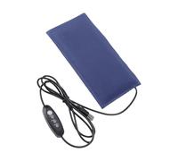 TOPINCN USB Pet Heating Pad Small Reptile Heating Mat 5V Portable Carbon Fiber Heat Pad with Bite Proof PVC Soft Fabric for Reptile Tank Breeding Box Cage