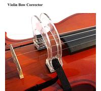 TOPINCN Violin Bow Corrector Tool for Beginner Training, Durable Plastic Collimator Adjuster for 1/8-1/4 and /2-4/ Violins, Easy Mounting, Cultivating Correct Bowing and Wrist Action (For