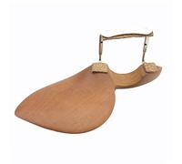 TOPINCN Violin Chinrest Bracket Made of Wood and Metal, Easy Attachment, Scratch Protection, Stage Performance, 13.5 * 6 * 6 Cm, Wooden Color