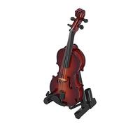 TOPINCN Violin Model Exquisite Instrument Musical Instruments Lovely Handicraft Ornament Crafts Mini Petite Ornamental Handicrafts Iron Violin Model Architecture Kits
