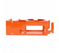 TOPINCN Wall Mounted Orange Mug Drink Holder, Multifunctional Woodworking Tool Organizer with Sturdy Aluminum Alloy Construction for Garage Workshop Construction Site