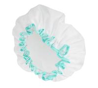 TOPINCN Water Proof Double Layer Shower Cap Elastic Bathing Hat for Women, Musty Resistant Bath Cap for Showering and Hair Protection, 5 Pack (Large diameter 31cm)