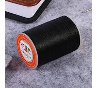 TOPINCN Waxed Leather Sewing Thread Durable Strong for Leather Handbags Wallets DIY 6 Colors 160m/Roll 0.45mm Polyester for Handcrafts (Black)
