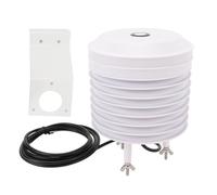 TOPINCN Weather Sensor Louver Box, 4 in 1 Outdoor Environmental Monitor with ABS Material and Easy Wiring, for Temperature Humidity Light CO2 (YGC-BYX-M-KV-A2)