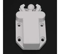 TOPINCN White Durable Shape Cabinet Door Rebounder with Easy Installation for Home Kitchen Bedroom Bathroom 10pcs ABS Plastic White