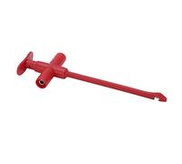 TOPINCN Wire Piercing Test Clip with 4mm Banana Jack, Durable and Efficient Testing Tool for Voltage Testing in Automotive Repair, PA and Stainless Steel Materials, 1 Unit (Red)