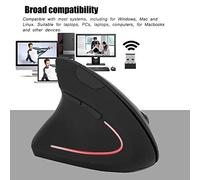 TOPINCN Wireless Left-handed 2.4 GHz Optical Mouse for PC Computer Laptop, 800/1200/1600 DPI Settings, Nano-USB Recipient, for Left-handed Users on the Go