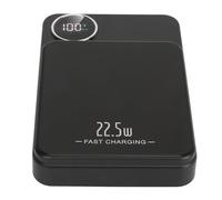 TOPINCN Wireless Magnetic Power Bank, 5000mAh Fast Charging Portable Charger with Accurate Power Display, Compatible 15W Wireless Fast Charge 22.5W USB C Output for Phone (Black)