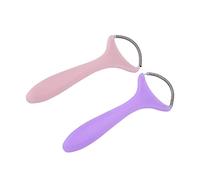TOPINCN Women Hair Removal Spring Facial Epilator, 2 Pack, for Upper Lip, Chin, Cheeks, Portable Threading Hair Remover, for Wife, Friends, Stainless Steel and Plastic, Pink, Purple