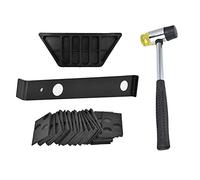TOPINCN Wood Flooring Installation Kit with Rubber Hammer and Wider Tie Rods for Efficient Laminate Installation 20Pcs Spacers Black
