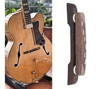 TOPINCN Wood Jazz Guitar Bridge, Lightweight and Beautiful, Adjustable Height for Optimal Performance, Rosewood, 1 Unit