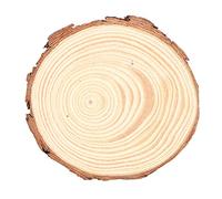 TOPINCN Wood Slices Decoration Craft Gifts Coasters Pine Logs Kindergarten DIY Round Circles Kit Tree Bark Pre K Lumber Preschool Unfinished Wood (Type 4 (19cm / 7.48in) 9~10cm)