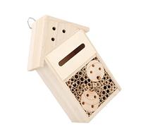 TOPINCN Wooden Hotel Advancing Attache Bee House for Garden Access Ideal for Nature Lovers Pine+MDF