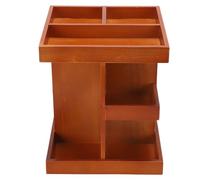 TOPINCN Wooden Rotating Makeup Organizer Cosmetic Display Case Vanity Organizer with 360 Degree Rotation for Cosmetics Skincare Perfumes