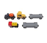 TOPINCN Wooden Trains Toy, Maple Wood Multi Rail Trains Set, Fosters Cognitive Development and Hand Eye Coordination Wooden Toy