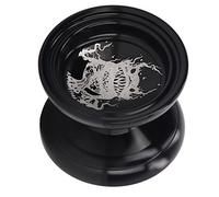 TOPINCN Yoyo Ball Premium Aluminum Alloy Stability Yoyo for Advanced Players, Great for Movement, 1 The Training of Children and Adults (Black)
