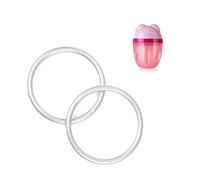 TOPIND 3inch 2pcs Aluminum Sling Ring Crafts Baby Sling Accessories Lead and Nickel Free with 1 PCS Milk Powder Dispenser Gift (Matte Silver Aluminum Sling Ring with red Milk Powder Dispenser)