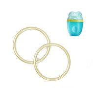 TOPIND 3inch 2pcs Aluminum Sling Ring Crafts Baby Sling Cotton Lead and Nickel Free with 1 PCS Milk Powder Dispenser Gift(Light Gold Aluminum Sling Ring with Blue Milk Powder Dispenser)