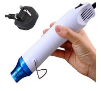 TOPIND Mini Heat Gun, 300W Portable Epoxy Resin Hot Air Gun with 40 Inchs Power Cord for DIY and Crafts (White)