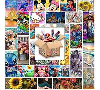 TOPITOP Diamond Painting Kits for Adults 5D Full Drill Oceanscape Sea Animals Landscape Mystery Set