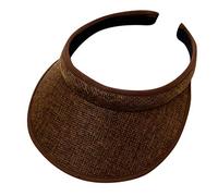 TOPJIAO Sun Visor Cap,Sports Adjustable Baseball Cap Golf Tennis Visor Hats for Ladies Women Men Long Peak Thicker Sweatband Unisex Men's Women's Sports Retro 80s Stag Poker Party Hat Coffee