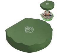 TOPJOWGA Sand Shell Cover, 100 x 15 cm Sandpit Cover, Sand Shell Round, Waterproof, Dustproof Sandpit Cover, Sandpit Tarpaulin for Sandpit, Pool, Water Shells
