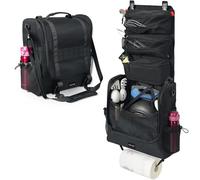 TOPJUM Camp Kitchen Organizer, Cooking Tools Storage Caddy Bag, Multi-Pockets, Paper Towel Holder, Portable Hanging Kitchen Caddy for Camping Utensils, Cookware & BBQ Essentials, Bag Only