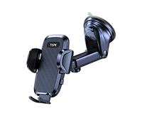 TOPK Car Phone Holder, Phone Holder for Cars Dashboard/Windscreen Adjustable 360° Rotation Upgraded Strong Suction Car Phone Mount for All 4.7 to 6.8 inch Smartphones