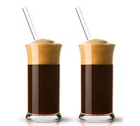 Topkapi Iced Coffee Glasses, ~30 cl (300 ml) + Glashalm