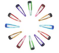 Topkids Accessories 12pc Snap Clips 5cm / 2" Snap Hair Clips Women Girls Kids Sectioning Slide Hair Grip Styling Fine Hair Thick Hair Bendies Sleepies School Uniform Colours Epoxy (12 Rainbow)