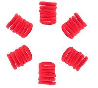Topkids Accessories 36 pc Thick Hair Bands for Women and Girls, Hair Bobbles Elastic HairBands Ponytail Holders Hair Ties Hair Elastics Hairbands Women Hair Ties No Damage elastic hair bands (Red)