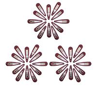 Topkids Accessories 36pc Snap Clips 5cm / 2" Hair Clips Women Girls Kids Sectioning Slide Hair Grip Styling Fine Hair Thick Hair Bendies Sleepies School Uniform Colours Epoxy (Burgundy)