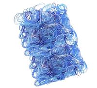 Topkids Accessories 500pcs Mini Hair Bands Elastic Rubber Hair Bands Tiny Elastic Band Rubber Braiding Braids Braid Plaits For Kids, Girls, Women, Baby, Toddler (Blue)