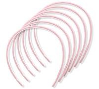 Topkids Accessories 6pc 1cm/0.4" Thin Velvet Hair Bands, Head bands Alice Bands Adult Women, Hair Accessories for Girls, Headbands for Women's Hair, Hair Bands for Girls (Light Pink)