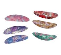 Topkids Accessories 6pcs Hair Barrettes for Women and Girls, Hair Accessories for Women, Hair Clips Women, Girls Hair Accessories Gift Set, Metal Hair Clips (Oval, Floral)
