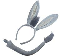 Topkids Accessories Animal Head Bands Adult Women, Kids, Headbands Men, Hen Party, Fancy Dress, Farm Plush Donkey Cow Sheep Christmas Headbands for Adults, Tail & Hair Band Costume