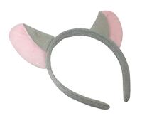 Topkids Accessories Earbands: Black Mouse Ears with Spotty Bow - Adult & Kids Mouse Ears on Alice Band - Grey Mouse Ears Costume
