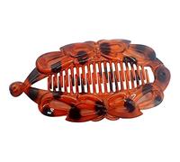 Topkids Accessories Hair Banana Clips Banana Fish Women Ladies Girls Kids Long Thick Wide Tooth Comb Pins Light Double Grippers Styling Products (Tort Butterfly Banana Fish Clip 14cm 5.5")