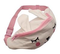 Topkids Accessories Kids Small Bumbags Bum Bag Bumbag Bum-Bag Waist Bag Rabbit Bum Bag Rainbow Bum Bag Glitter Bumbags with Adjustable Belt Fanny Pack for Kids, Boys, Girls (Bunny Rabbit White)