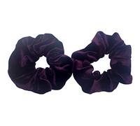 Topkids Accessories - Luxury Velvet Scrunchie Scrunchies Elastic Hair Band Ponytail Holders Hair Scrunchie Hair Bobbles Hair Accessories for Women, Ladies, Girls - Pack of 2 (Purple)