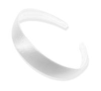 Topkids Accessories Satin Alice Headband Head Band Hairband Hair Band Women Adult Girls Kids School 60s 70s 80s Plain Aliceband 2.5cm 1" Thick Wide Hard (1 Alice Band, White)