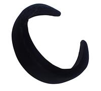 Topkids Accessories Velvet Padded Alice Headband Hairband Hair Band Head Band Women Girls 90s 80s 70s 60s Wedding Hen Party Bridal Festival Adult Wonderland Thick Wide (5cm Black)