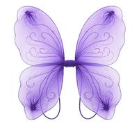Topkids Accessories Wings Fairy Butterfly Pixie Tinkerbell Fancy Dress Outfit Girls Dressing Up Costume Baby Toddler Kids Childs Small Tiny Mini Toy Angel Fairywings (Purple)