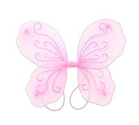 Topkids Accessories Wings Fairy Butterfly Pixie Tinkerbell Fancy Dress Outfit Girls Dressing Up Costume Baby Toddler Kids Childs Small Tiny Mini Toy Angel Fairywings (Light Pink)