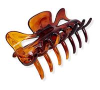 Topkids Butterfly Hair Claw Clips for Thick & Fine Hair - Medium Size, 3.5" Brown Tort