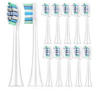 Topkitfice Pack of 12 Replacement Toothbrush Heads for Philips Sonicare Compatible with Phillips 4100 5100 6100 9900 C1 C2 W2 W3 G2 G3 and More