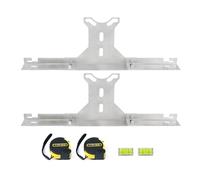 Toplamper Upgraded Heavy Duty Wheel Alignment Tool Kit with Tape Measures, Stainless Steel Automotive Toe Alignment Tools Hub Stands Balancing Plates for Car Truck SUV