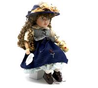 Topline Austria Handmade Porcelain Doll With Festive Clothes 35cm Handbem