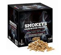 Topline Big K Smokeys Hardwood Pellets - 9 Kg Box Of 100% Natural Classic Blend Cherry, Maple & Hickory Bbq Wood Smoking With